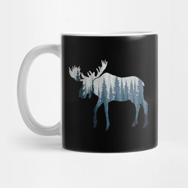 moose wildlife animal canada forest by ZenCloak